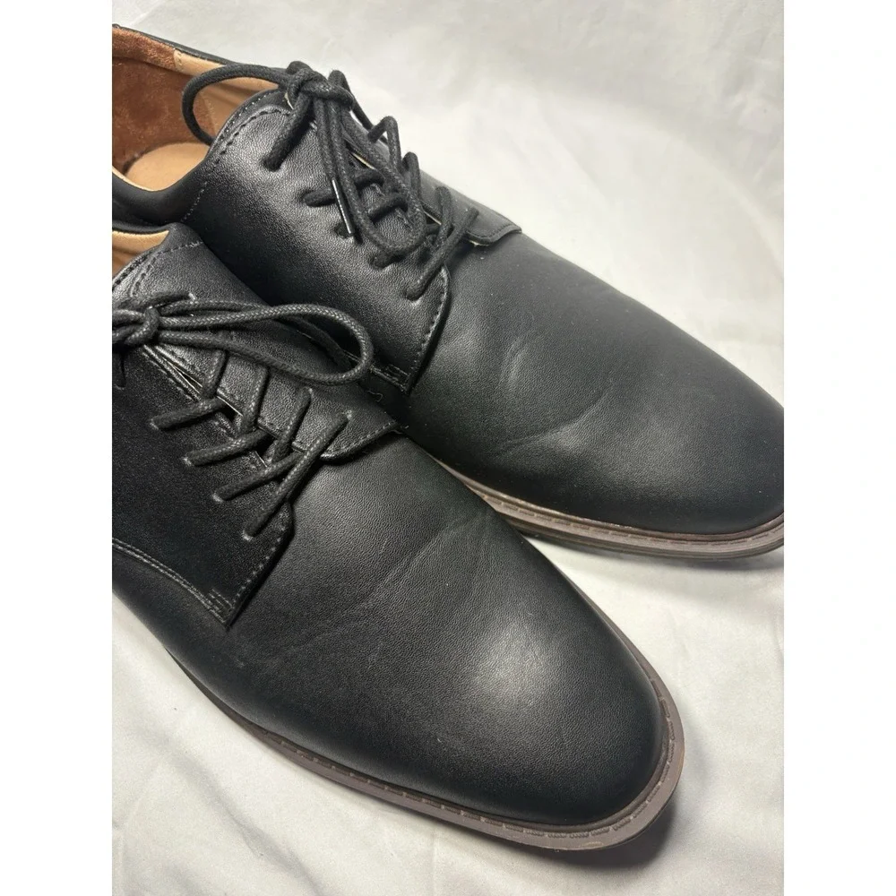 Goodfellow & Co Men's Black Leather Dress Shoes Size 11 Lace‎ Up Derby